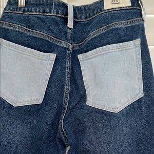 Hollister Blue Ankle Cropped Jeans with Sporty Accents